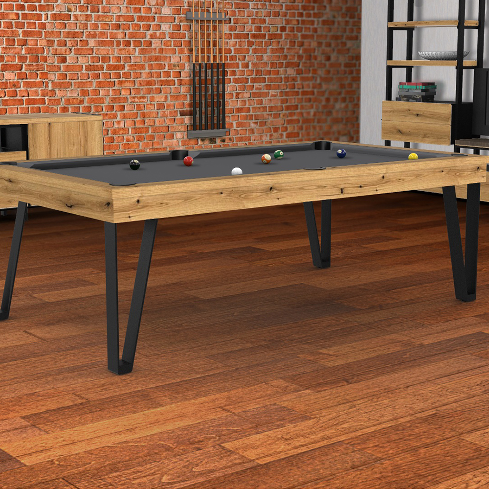 pietement billard table industriel